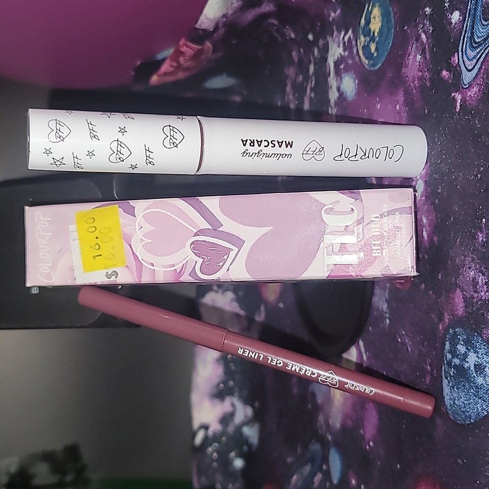 Colourpop TLC BFF Duo Eyeliner - Mascara In Shade Plum And Get It.